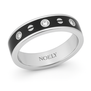 Alliance diamants ronds 0.07 carat or blanc 14 carats Fabio